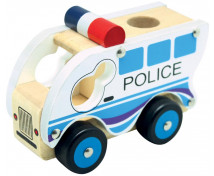 Dřevěné auto - Policie