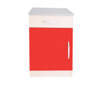 Elegantní skříňka se zásuvkou - červená