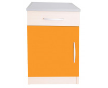 Elegantní skříňka se zásuvkou - oranžová