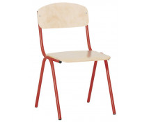 Židlička s kovovou konstrukci 26 cm červená