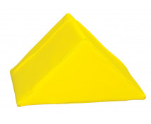 Trojúhelník krátký - koženka/žlutá