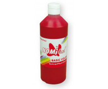 Temperové barvy BasicColor 500ml tmavě červená
