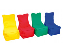 Textilní sedací vak - dětský, žlutý