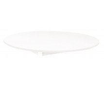 Stolová deska 18 mm, BÍLÁ, kruh 125 cm, bílá