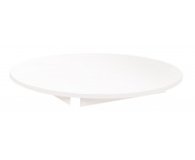 Stolová deska 18 mm, BÍLÁ, kruh 90 cm, bílá