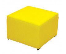 Sedačka barevná - taburetek žlutá, 31 cm