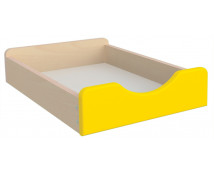 Dřevěný úložný box - Malý - žlutý