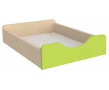Dřevěný úložný box - Malý - zelený