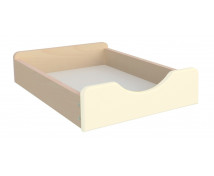 Dřevěný úložný box - Malý - vanilkový