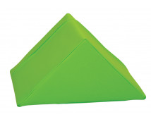 Trojúhelník krátký - koženka/zelená