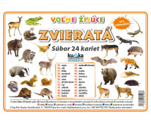 Procvičovací karty - Zvířata - volně žijící