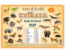 Procvičovací karty - Zvířata - volně žijící