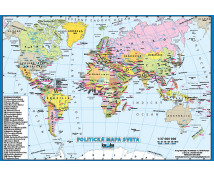Politická mapa světa XL (100x70 cm) - SK verze