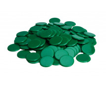 Plastové žetony - zelené