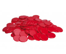 Plastové žetony - červené