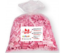 Kostky Qbriksy - 1x1 růžové - 250 ks