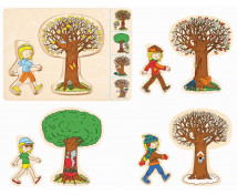 Vrstvové puzzle - roční období