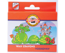 Voskovky kulaté 24 barev