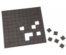 Samolepiace magnetické štvorčeky, 2 x 2 cm