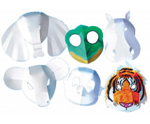 Divoká zvířata - papírové masky