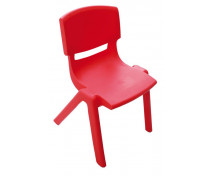 Židlička plast. 38 cm červená