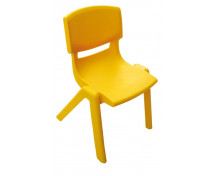 Židlička plast.38 cm žlutá