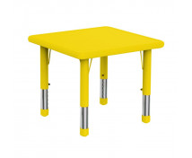 Stol.deska plast.čtvercová žlutá