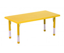 Stol.deska plast.obdelník. žlutá