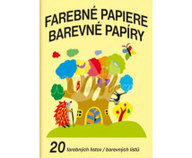 Papíry barevné A4 v bloku 20 ks