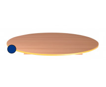 Stolní deska 18 mm, BUK, kruh 125 cm,  modrá