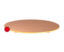 Stolní deska 18 mm, BUK, kruh 125 cm, červená