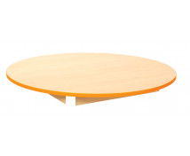 Stolní deska 18 mm, JAVOR, kruh 90  cm, oranžová