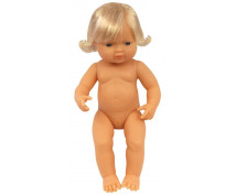 Panenky různych kultúr,38 cm,Evropský typ-děvče