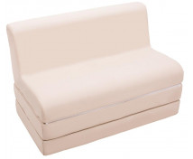 Rozkládací pohovka- výška sedu 30 cm, vanilka