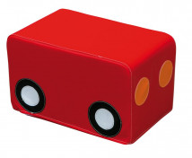 Molitanový vagónek k autíčku, červený