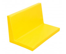 Sedák na skříňku KS21 se širokým opěradlem-žlutý