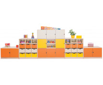 Sestava Numeric 11 /dvířka:oranž,žluté,vanilka/
