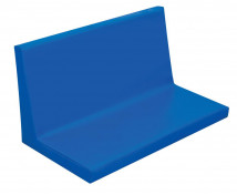 Sedák na skříňku KS21se širokým opěradlem-modrý