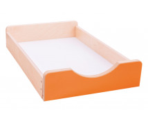 Dřevěný úložný box Numeric - Malý-oranžový