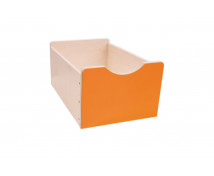 Dřevěný úložný box Numeric - Veľký-oranžový
