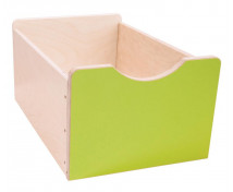 Dřevěný úložný box Numeric - Veľký-zelený