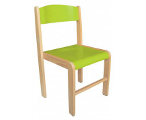 Dřevěná židlička BUK zelená 26 cm