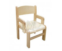 Židlička dřevěná s područkami