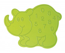 Nástěnná dekorace Nosorožec s čísly