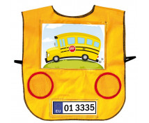 Vestička autíčko - žlutá