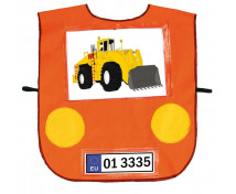Vestička autíčko - oranžová