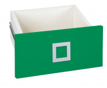 Zásuvka úzká Kolor Plus - tm. zelená