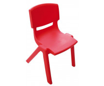 Židlička plast. 26 cm čevená