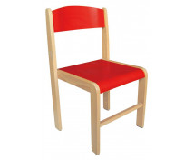 [Dřěvěná židle BUK-38 cm červená]