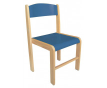 [Dřevěná židle BUK-38 cm modrá]
